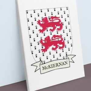 McKiernan Coat of Arms Canvas Wall Art