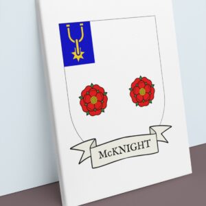 McKnight Coat of Arms Canvas Wall Art