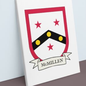McMillen Coat of Arms Canvas Wall Art