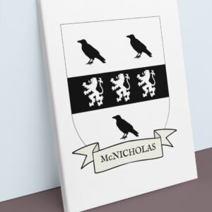 McNicholas Coat of Arms Canvas Wall Art