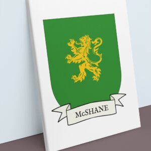 McShane Coat of Arms Canvas Wall Art