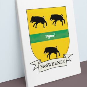 McSweeney Coat of Arms Canvas Wall Art