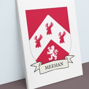 Meehan Coat of Arms Canvas Wall Art