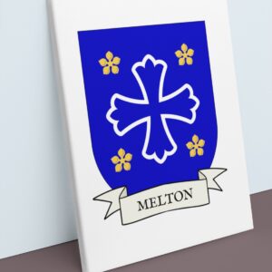 Melton Coat of Arms Canvas Wall Art