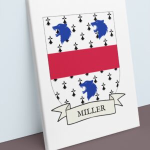 Miller Coat of Arms Canvas Wall Art