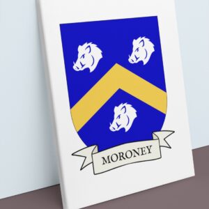 Moroney Coat of Arms Canvas Wall Art
