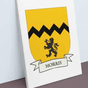 Morris Coat of Arms Canvas Wall Art