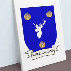 Mullholland Coat of Arms Canvas Wall Art