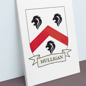 Mulligan Coat of Arms Canvas Wall Art