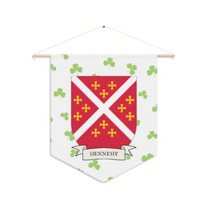 Dennehy Family Coat of Arms Indoor Pennant