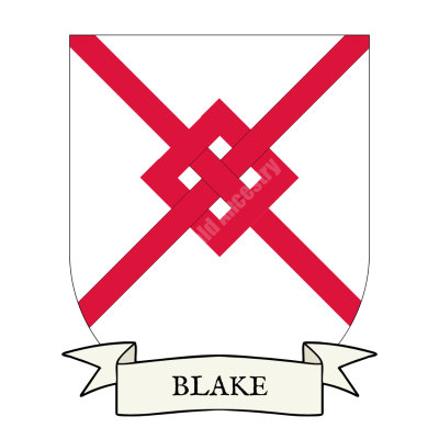 Blake Family Coat of Arms Shield