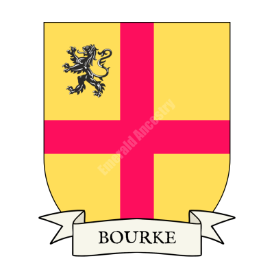 Bourke Family Coat of Arms Shield