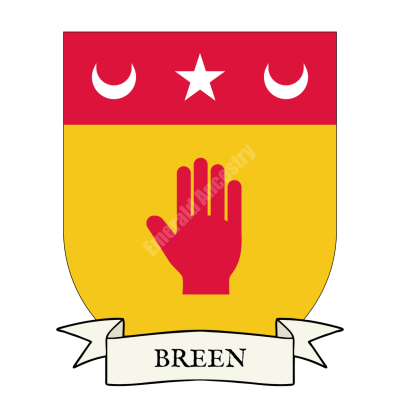 Breen Family Coat of Arms Shield