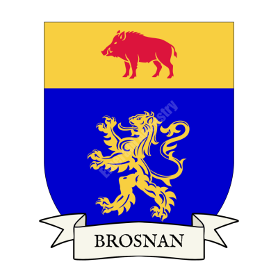 Brosnan Family Coat of Arms Shield