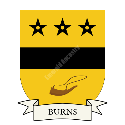 Burns Family Coat of Arms Shield
