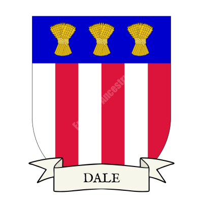 Dale Family Coat of Arms Shield
