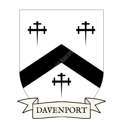 Davenport Family Coat of Arms Shield