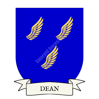 Dean Family Coat of arms Shield
