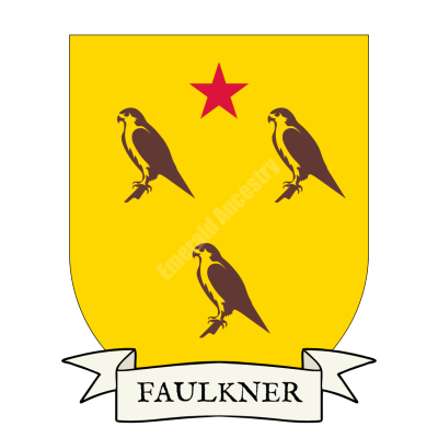 Faulkner Family Coat of Arms Shield