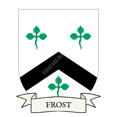 Frost Family Coat of Arms Shield