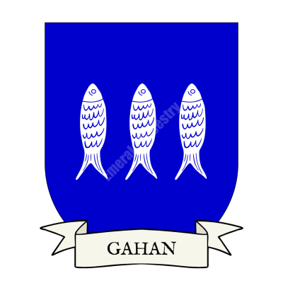 Gahan Coat of Arms Shield