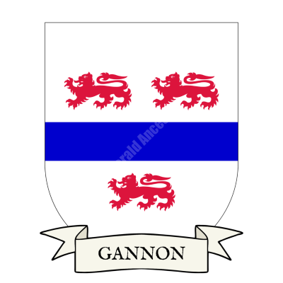 Gannon Family Coat of Arms Shield