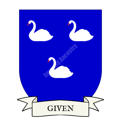 Given Family Coat of Arms Shield