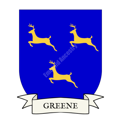 Greene Family Coat of Arms Shield