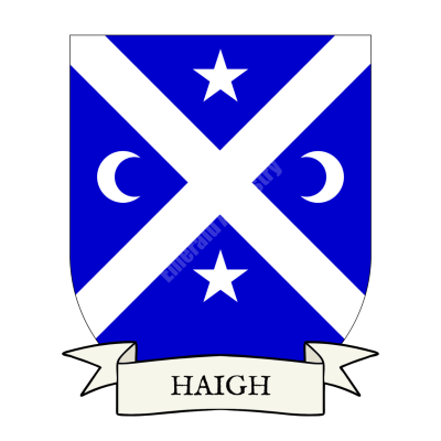 Haigh Family Coat of Arms Shield