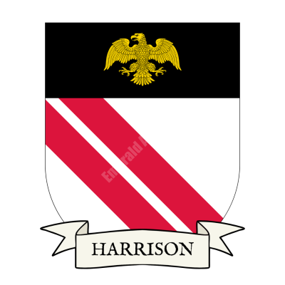 Harrison Family Coat of Arms Shield