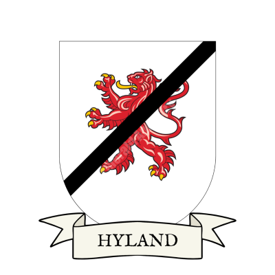 Hyland Family Coat of Arms Shield