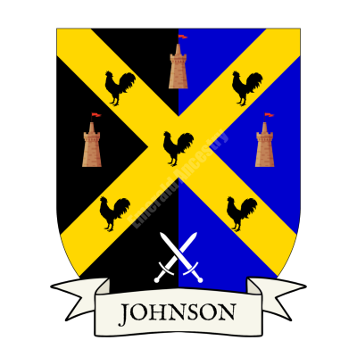 Johnson Family Coat of Arms Shield