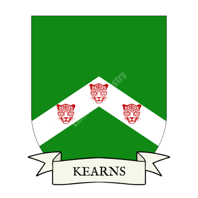 Kearns Family Coat of Arms Shield