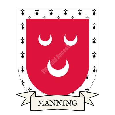 Manning Family Coat of Arms Shield