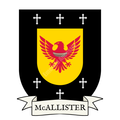 McAllister Coat of Arms Shield