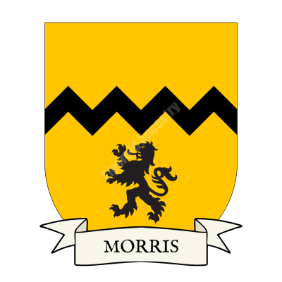 Morris family coat of arms shield