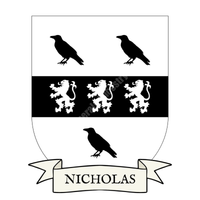 Nicholas Family Coat of Arms Shield