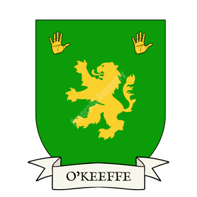 O'Keeffe Family Coat of Arms Shield