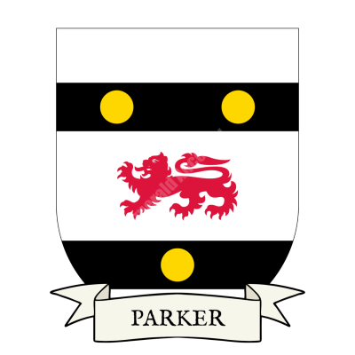 Parker Family Coat of Arms Shield