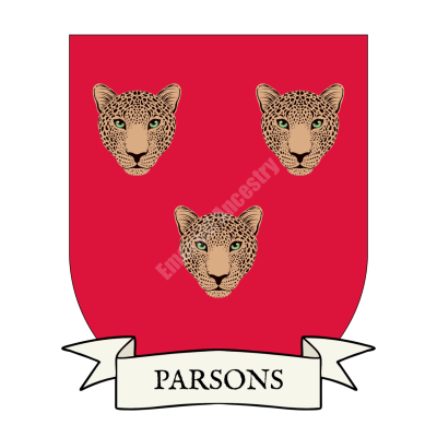 Parsons Coat of Arms Shield