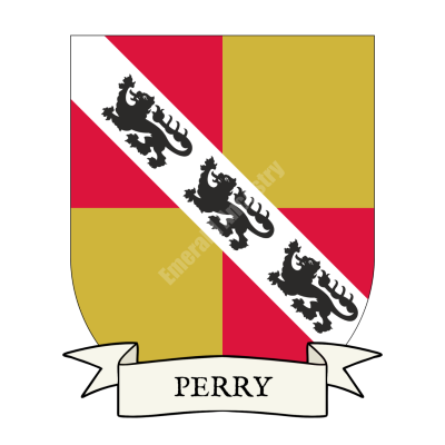 Perry Family Coat of Arms Shield
