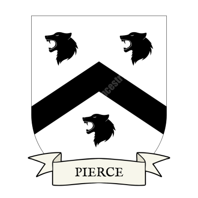 Pierce Family Coat of Arms Shield