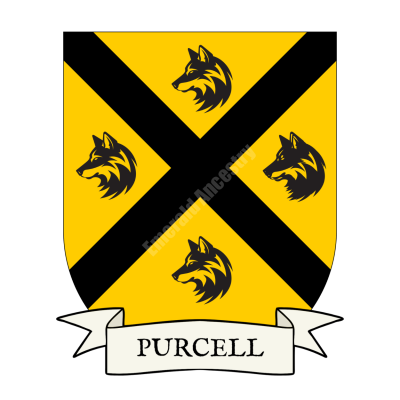 Purcell Family Coat of Arms Shield