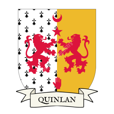 Quinlan Family Coat of Arms Shield