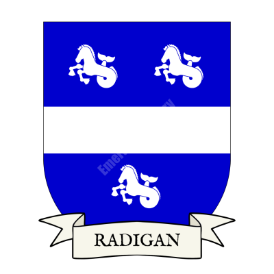 Radigan Family Coat of Arms Shield