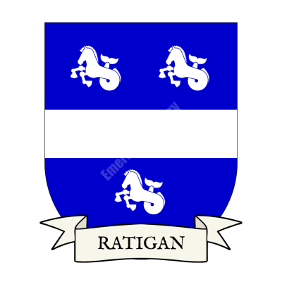 Ratigan Family Coat of Arms Shield