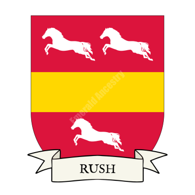 Rush Family Coat of Arms Shield