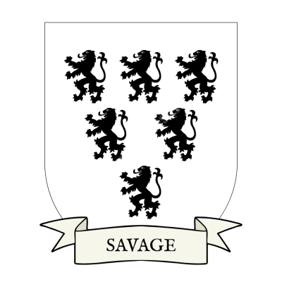 Savage Family Coat of Arms Shield
