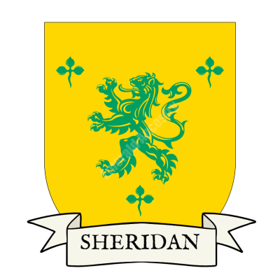 Sheridan Family Coat of Arms Shield