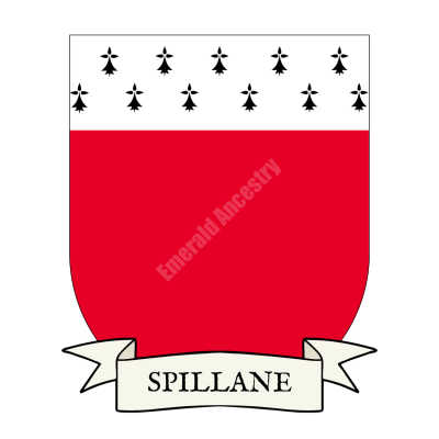 Spillane Family Coat of Arms Shield